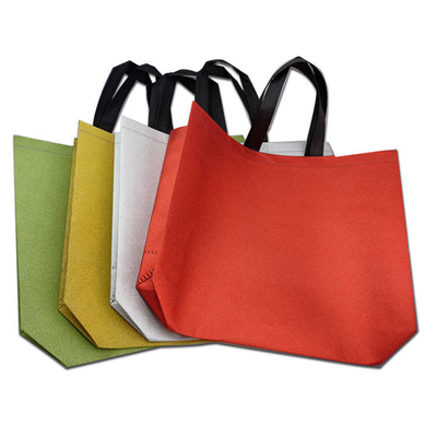 Estilo de corte a óleo Reutilizável impermeável PP tecido Laminado Sacos de compras com logotipos personalizados