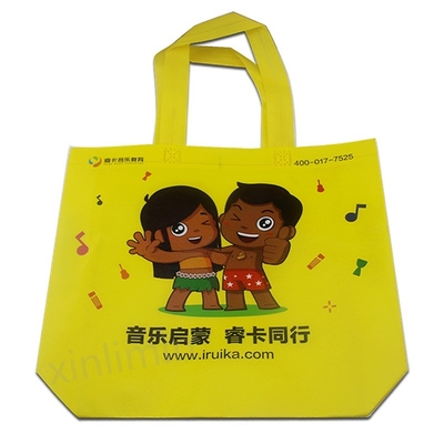 Saco de compras não tecido com logotipo em design personalizado e material laminado PP