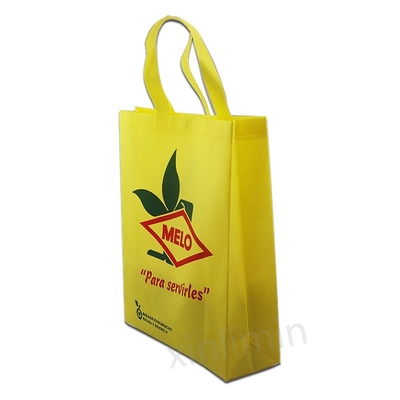 Saco de compras não tecido com logotipo em design personalizado e material laminado PP