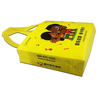 Saco de compras não tecido com logotipo em design personalizado e material laminado PP