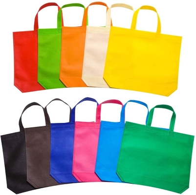 Sacos de compras portáteis não tecidos recicláveis custom make logotipo impresso