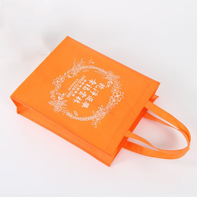 Logotipo personalizado Sacos de compras não tecidos Reutilizáveis e Eco-friendly