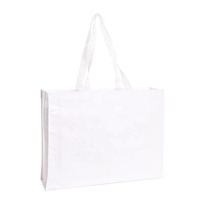 Saco de compras de tecido de PP reutilizável para compras de negócios Impressão personalizada e ecológico