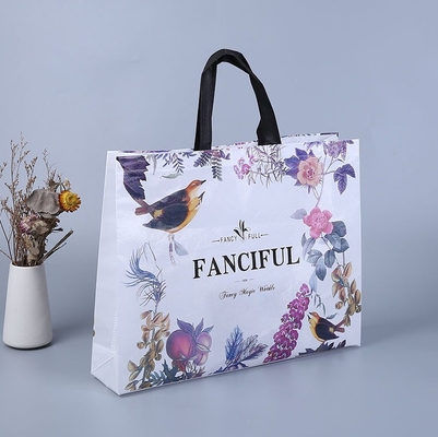 Saco de compras dobrável não tecido embalagem personalizada com porta portátil de logotipo