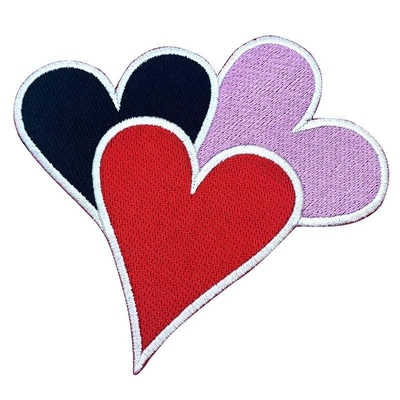 3D Fabric Custom Embroidered Patch Badges para decoração Sequins Embroidering de roupas