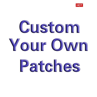 Patches bordados personalizados para roupas de tecido de fibra de ferro/100% bordado