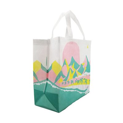 Saco de compras não tecido Saco Tote com material ecológico e cor personalizada