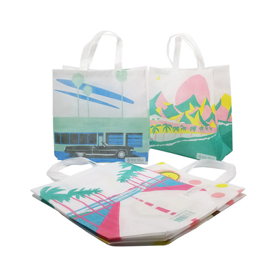 Saco de compras não tecido Saco Tote com material ecológico e cor personalizada