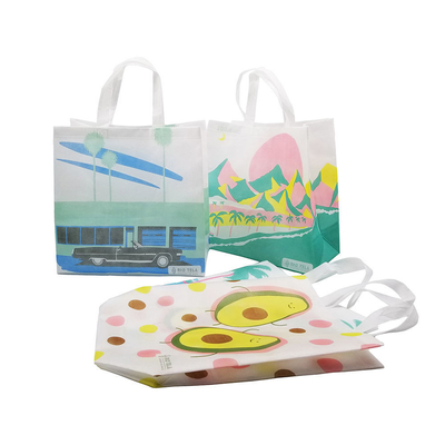 Saco de compras não tecido Saco Tote com material ecológico e cor personalizada