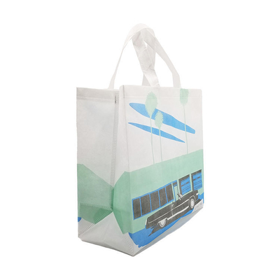 Saco de compras não tecido Saco Tote com material ecológico e cor personalizada