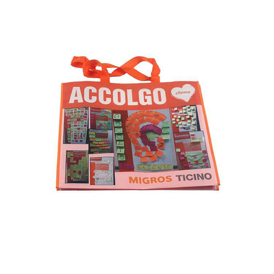 Saco de compras não tecido de grande capacidade com material ecológico e impressão personalizada