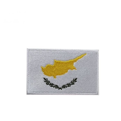 Patches bordados de bandeira de Hong Kong para roupas de material plástico