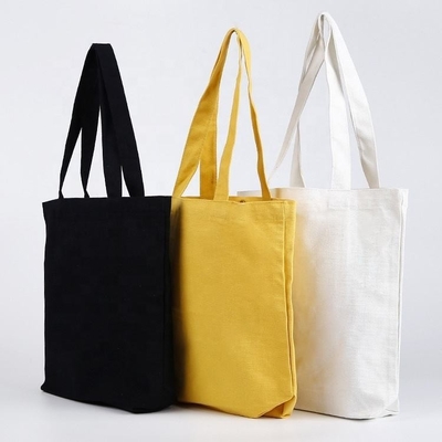 Bolsas de compras de tela de cores personalizadas Bolsas de algodão 100% orgânico