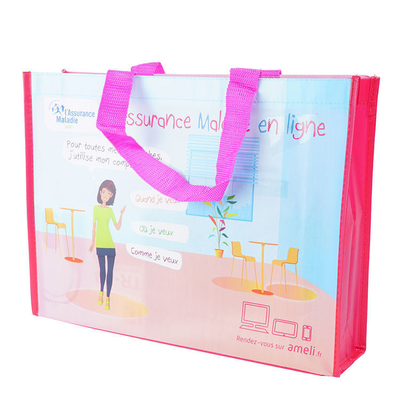 OEM/ODM aceitável Bolsas de Tote Pp não tecidas multicoloridas para compras Logotipo personalizado