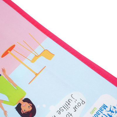 OEM/ODM aceitável Bolsas de Tote Pp não tecidas multicoloridas para compras Logotipo personalizado