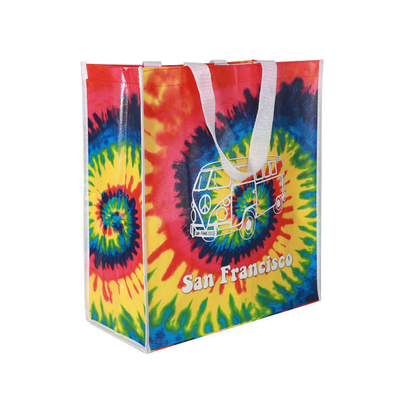 Impressão personalizada Saco de logotipo não tecido de grande capacidade para compras ecológicas