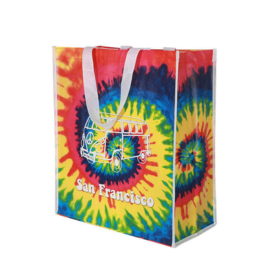 Impressão personalizada Saco de logotipo não tecido de grande capacidade para compras ecológicas
