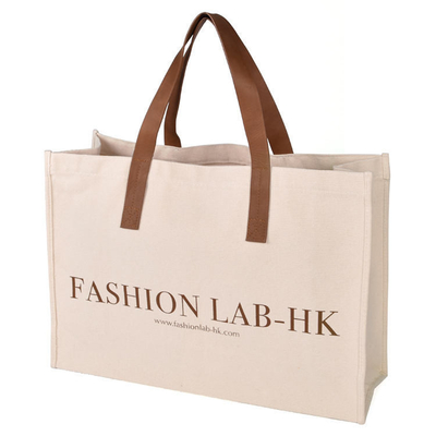 Exposição Impressão personalizada Eco reciclado Saco de compras em branco Saco simples de algodão orgânico de lona com logotipo