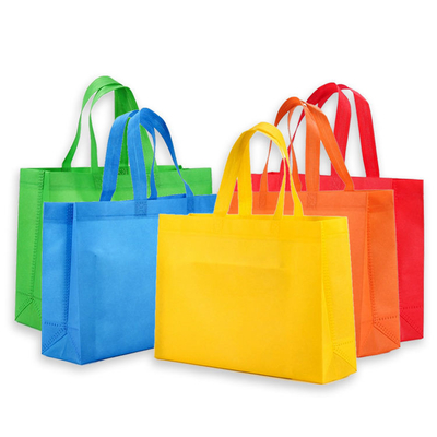 Eco Reusable Tote Custom Plaid Saco de compras não tecido com tecnologia ultrasônica