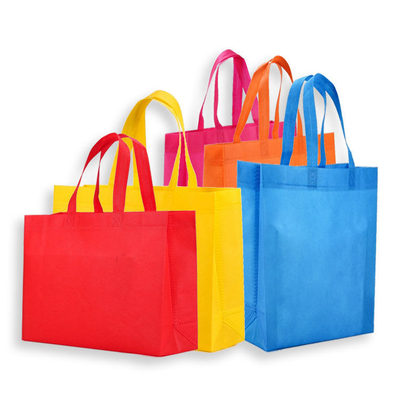 Eco Reusable Tote Custom Plaid Saco de compras não tecido com tecnologia ultrasônica