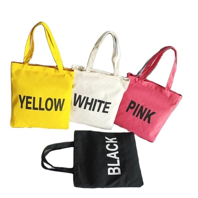 Eco Amigável Mulheres Reutilizáveis Saco de algodão de lona Custom Impresso Tote orgânico para mercearia