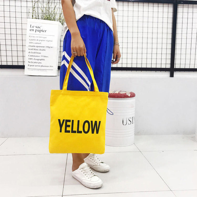 Eco Amigável Mulheres Reutilizáveis Saco de algodão de lona Custom Impresso Tote orgânico para mercearia
