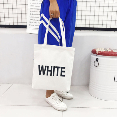 Eco Amigável Mulheres Reutilizáveis Saco de algodão de lona Custom Impresso Tote orgânico para mercearia