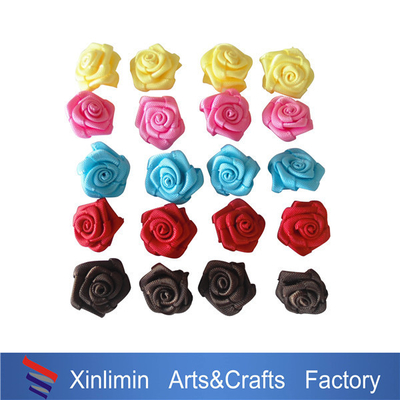 Decoração de cabelo de cor gravata de Natal 100% fita de poliéster mini-arcos para garrafas de vinho