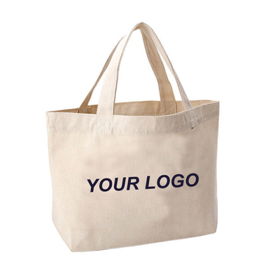 100% de algodão de compras logotipo impresso personalizado praia de lona Tote Saco para compras de negócios