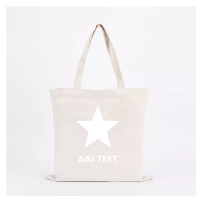 Mercadorias Logotipo personalizado Impresso Reciclado Plano Algodão Orgânico Tela Tote Sacos de compras com fecho