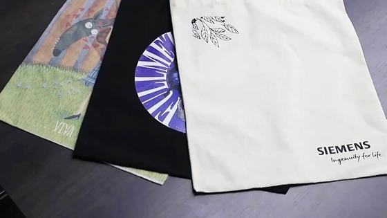 Mercadorias Logotipo personalizado Impresso Reciclado Plano Algodão Orgânico Tela Tote Sacos de compras com fecho