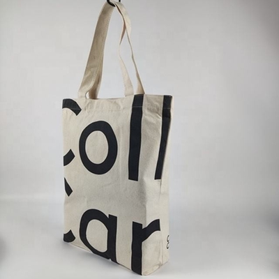 Compras Custom Tote Bag com Logotipo Personalizado Large Canvas Bag de algodão