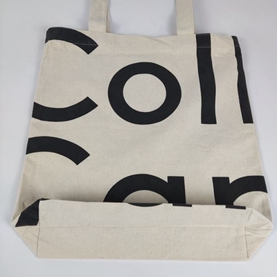 Compras Custom Tote Bag com Logotipo Personalizado Large Canvas Bag de algodão