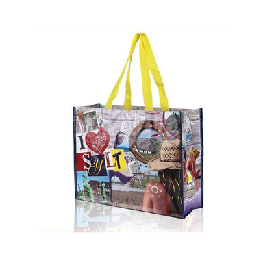 Aceitável OEM/ODM Impressão personalizada Reutilizavel de mantimentos PP Laminado Saco de Tote não tecido