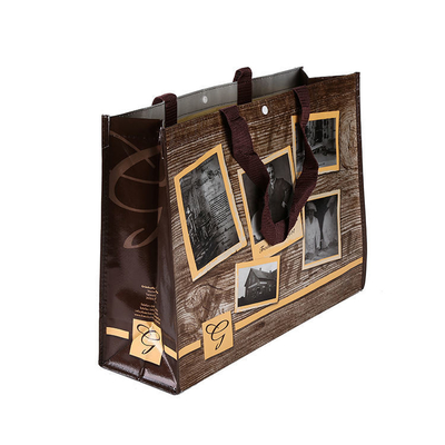Aceitável OEM/ODM Impressão personalizada Reutilizavel de mantimentos PP Laminado Saco de Tote não tecido