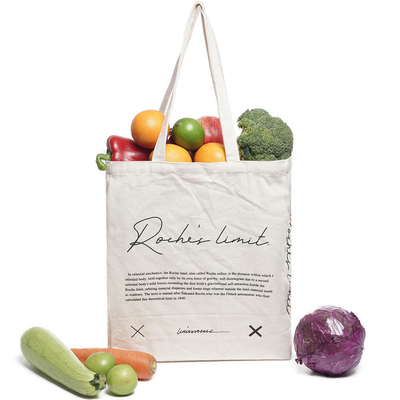 Comprar Saco de Tote de Algodão Reutilizável com Design de Tela em Branco Personalizado