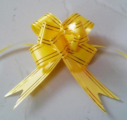 PP Pull String Ribbon Arco de carro de casamento para embalagens de presentes de Natal em vários tamanhos