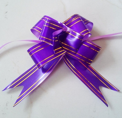 PP Pull String Ribbon Arco de carro de casamento para embalagens de presentes de Natal em vários tamanhos