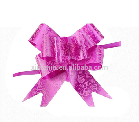 PP Pull String Ribbon Arco de carro de casamento para embalagens de presentes de Natal em vários tamanhos