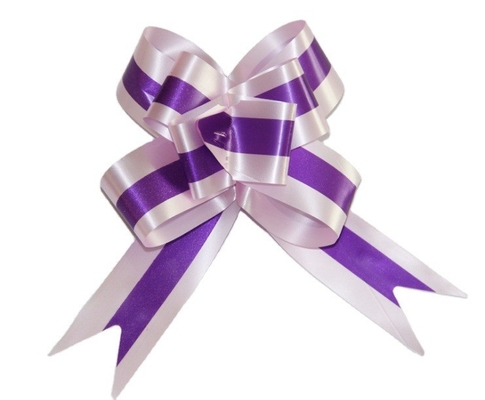 Nice and Fastness Color Organza Pull String Arcos para festa de casamento em material de cetim