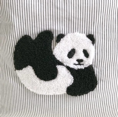 Logotipo personalizado Amor Animal Toalha 3D Borracha de algodão Tote Bag para conveniência de compras