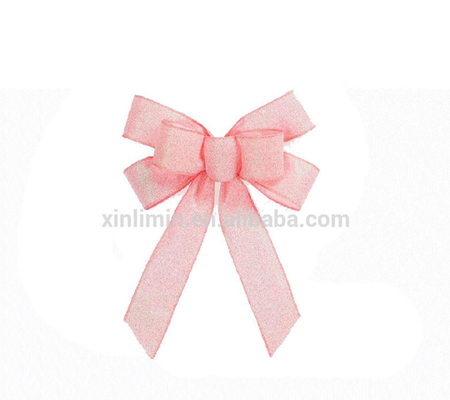 Nice and Fastness Color Organza Pull String Arcos para festa de casamento em material de cetim