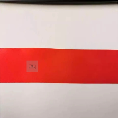 1 polegada fitas de cetim personalizado colorido logotipo impressão com ornamentação de folha de ouro