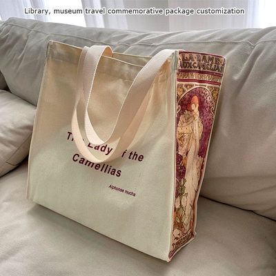 OEM/ODM aceita bolsas de arte para lembranças turísticas British Museum Canvas Print Pattern