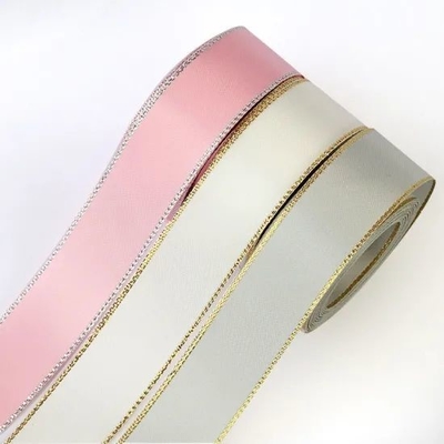 Faixa de cetim de poliéster de 3 mm-100 mm em cores vibrantes para estilo e tecido de rosto único