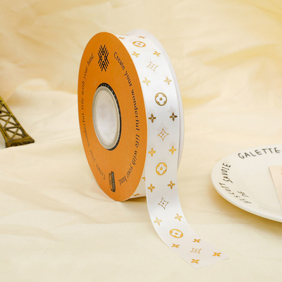 Caixa de manchas de cor sólida embalagem de presente fita de casamento de flores com tecido de cetim