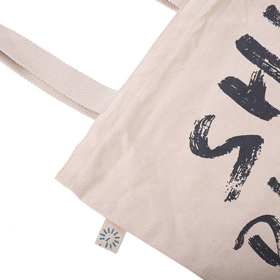 Compras feitas de bolsas de toque de lona personalizadas com materiais ecológicos e logotipos impressos