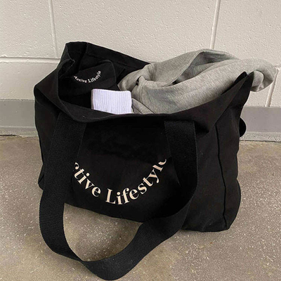 Logotipo personalizado Eco-friendly Heavy-duty Oversize Grande Comércio de Alimentos algodão de lona Tote Saco