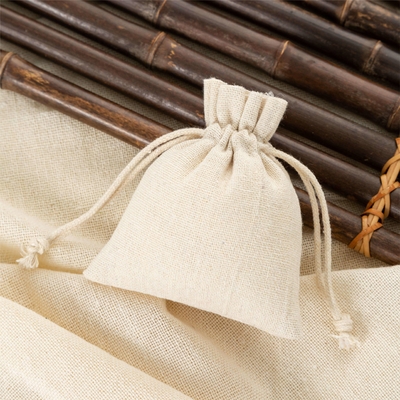 Logotipo personalizado Eco-friendly Luxury Soft Bag de algodão para organização de jóias duráveis