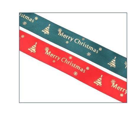 Feliz Natal Alfabeto Façadeira de Margem Tecida para Decoração de Rolo de Festival Personalizado